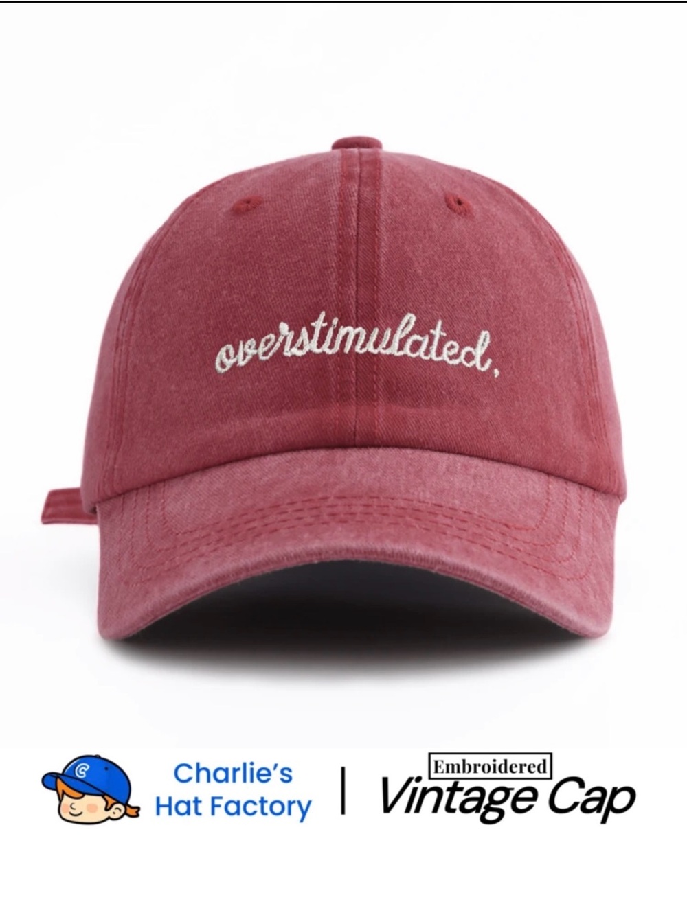Embroidered vintage Baseball cap